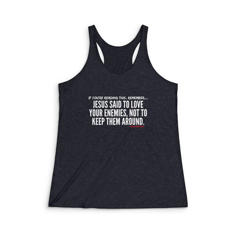JESUS SAID (CLEAN) RACERBACK TANK TOP