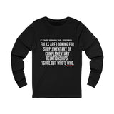 FIGURE OUT UNISEX LONG SLEEVE T-SHIRT