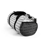 BLACK MAGIC - BLACK LETTERS DUFFEL  BAG