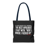BEST APOLOGIES TOTE BAG