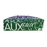 EAUX- WHITE ON MARDI GRAS  WEEKENDER BAG