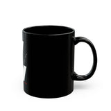 V EAUX IV - WHITE W/ BLACK EAUX CERAMIC MUG - BLACK 11OZ