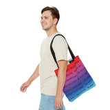 BLACK MAGIC RAINBOW BLACK  TOTE BAG