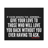 GIVE YOUR LOVE CANVAS ART