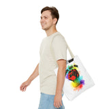 BLACK GAY PROUD FIST TOTE BAG