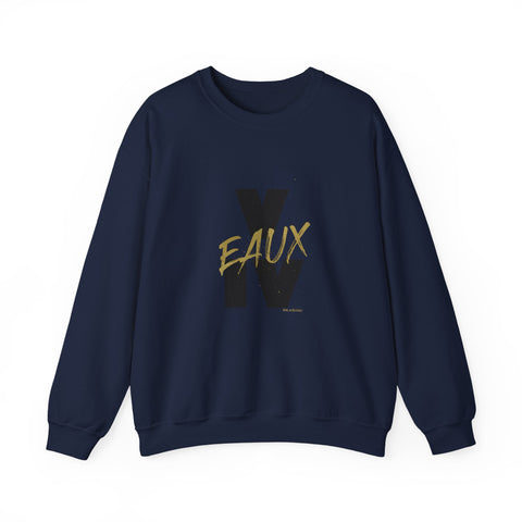 V EAUX IV- BLACK W/ GOLD EAUX UNISEX SWEAT SHIRT