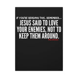JESUS SAID (CLEAN) CANVAS ART