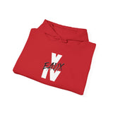 V EAUX IV - WHITE W/ BLACK EAUX UNISEX HOODIE