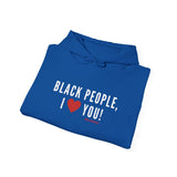 BLACKITY BLACK - WHITE UNISEX HOODIE