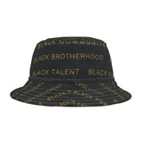 BLACK MAGIC - BLACK GOLD AOP BUCKET HAT