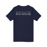 YOU CAN DO ALL THINGS - WHITE UNISEX V-NECK T-SHIRT