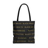 BLACK MAGIC - BLACK GOLD TOTE BAG