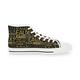 EAUX - GOLD HI-TOP SNEAKERS WHITE - SOLE