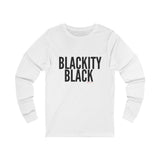 BLACKITY BLACK - BLACK UNISEX LONG SLEEVE T-SHIRT