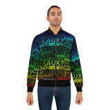 EAUX - RAINBOW AOP MEN'S BOMBER JACKET