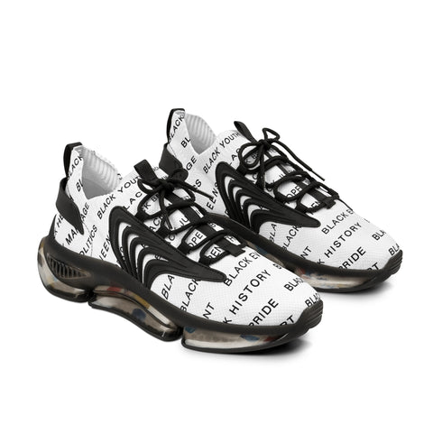 BLACK MAGIC - BLACK LETTERS MESH SNEAKERS