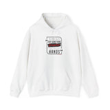 REACH FOR SOMETHING - BLACK RED UNISEX HOODIE