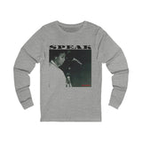 SPEAK - BLACK UNISEX LONG SLEEVE T-SHIRT
