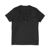 HIGH END BLACK UNISEX V-NECK T-SHIRTS