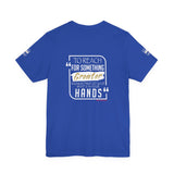 REACH FOR SOMETHING WHITE GOLD UNISEX SHORT SLEEVE T-SHIRTS