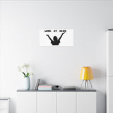 LOOK AT GAWD WHITE CANVAS ART