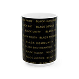 BLACK MAGIC - BLACK GOLD CERAMIC MUG BLACK 11oz, 15oz