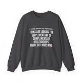 FIGURE OUT UNISEX SWEATSHIRT