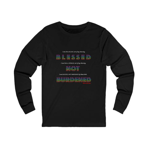BLACK WOMAN RAINBOW UNISEX LONG SLEEVE T-SHIRT