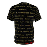 BLACK MAGIC - BLACK GOLD AOP UNISEX T-SHIRT