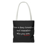 TAKE A DEEP BREATH (CLEAN) TOTE BAG