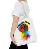 BLACK GAY PROUD FIST TOTE BAG