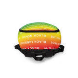 BLACK MAGIC RAINBOW WHITE BOOKBAG