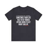 UPSIDE DOWN UNISEX SHORT SLEEVE T SHIRTS