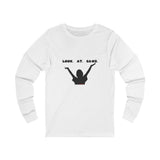 LOOK AT GAWD WHITE UNISEX LONG SLEEVE T-SHIRTS