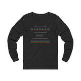 BLACK MAN RAINBOW UNISEX LONGSLEEVE T-SHIRTS