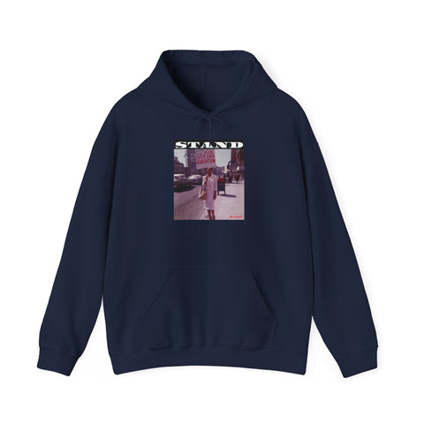 STAND - WHITE UNISEX HOODIE