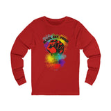 BLACK GAY PROUD FIST UNISEX LONG SLEEVE