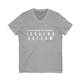 IDGAF UNISEX V-NECK T-SHIRT