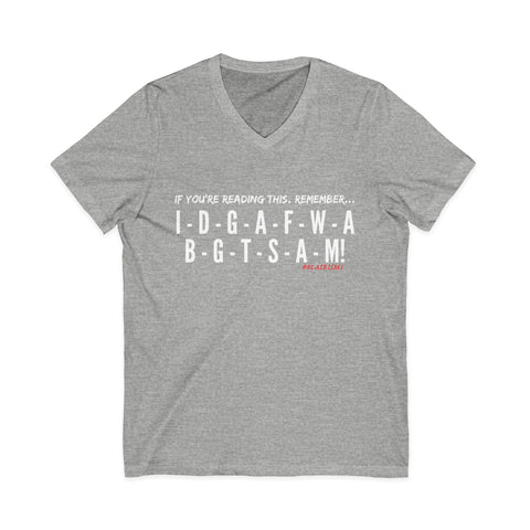 IDGAF UNISEX V-NECK T-SHIRT