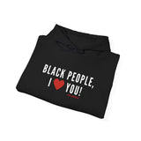 BLACKITY BLACK - WHITE UNISEX HOODIE
