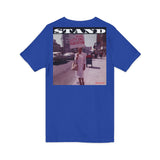 STAND - WHITE UNISEX V-NECK T-SHIRT