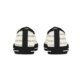 BLACK MAGIC - GOLD LETTERS LOW-TOP SNEAKERS WHITE-SOLE
