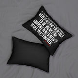 MAKE YOU STRONGER LUMBAR PILLOW