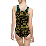 EAUX - GOLD 1 PIECE SWIM SUIT