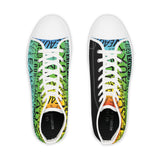 EAUX BLACK ON RAINBOW HI-TOP SNEAKERS WHITE SOLE