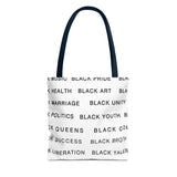 BLACK MAGIC - BLACK LETTERS TOTE BAG