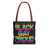 BLACK GAY PROUD TOTE BAG