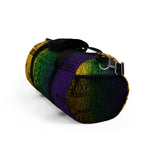 EAUX - BLACK ON MARDI GRAS DUFFEL BAG
