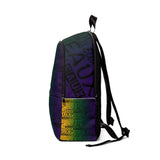 EAUX - BLACK ON MARDI GRAS BOOKBAG