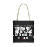 WEED THEMSELVES OUT TOTE BAG